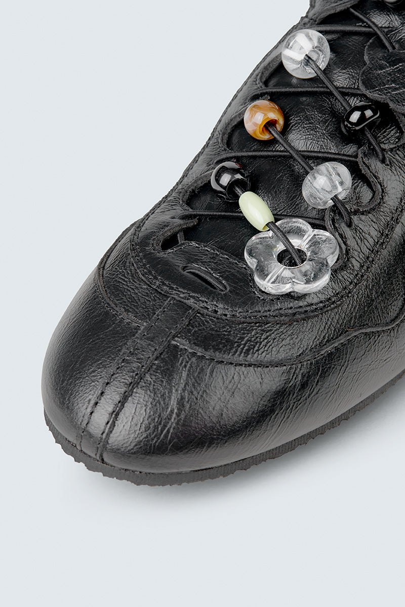 CBBLAISE | SNEAKERS TEXTURED LEATHER BLACK