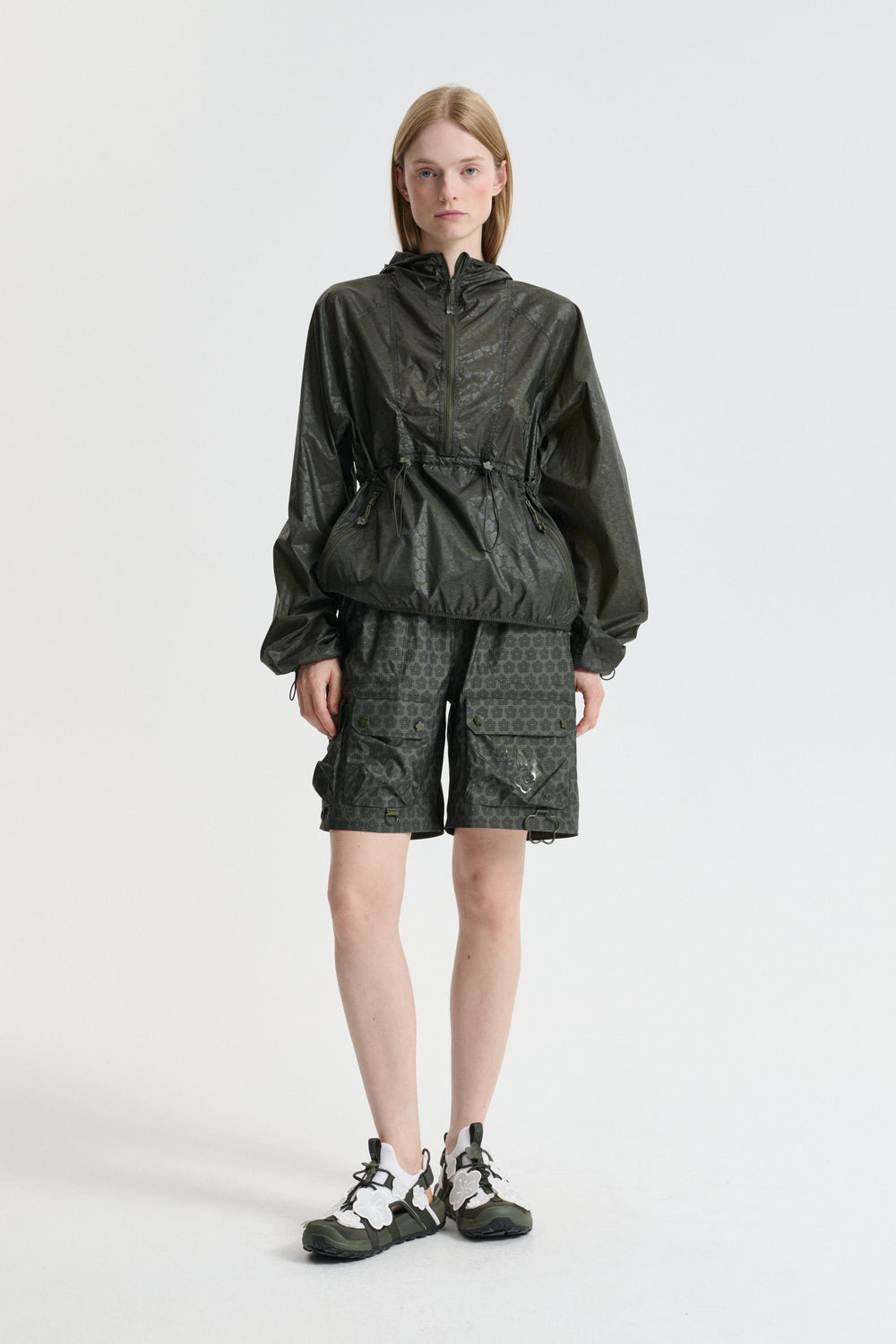 THE NORTH FACE X CECILIE BAHNSEN MARLOWE PULLOVER WIND | JACKET NYLON | FOREST NIGHT GREEN