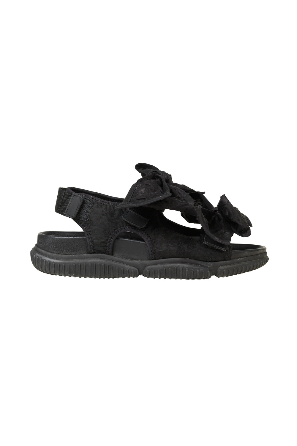 VALERIA | TRUEAL CLOQUÉ BLACK/BLACK BOWS