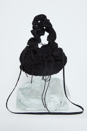 KIKU | BAG SMOCK FAILLE BLACK