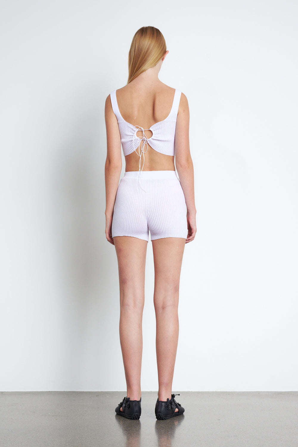IMONA | SHORTS COTTON BLEND WHITE
