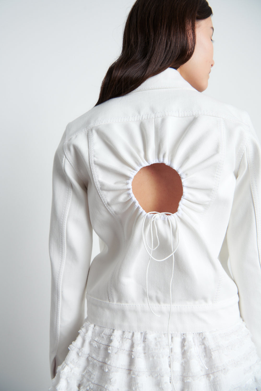 SASHA | JACKET DENIM WHITE