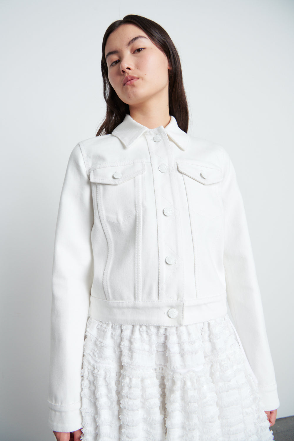 SASHA | JACKET DENIM WHITE