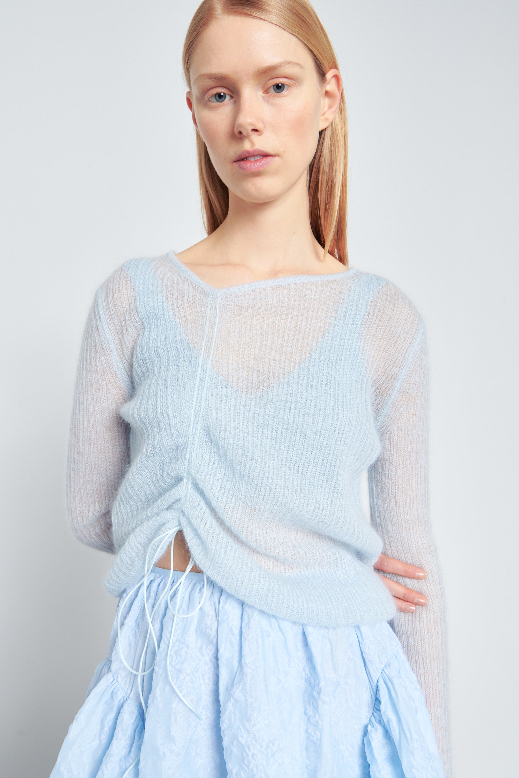 USSI PULLOVER VENUS MOHAIR SKY BLUE