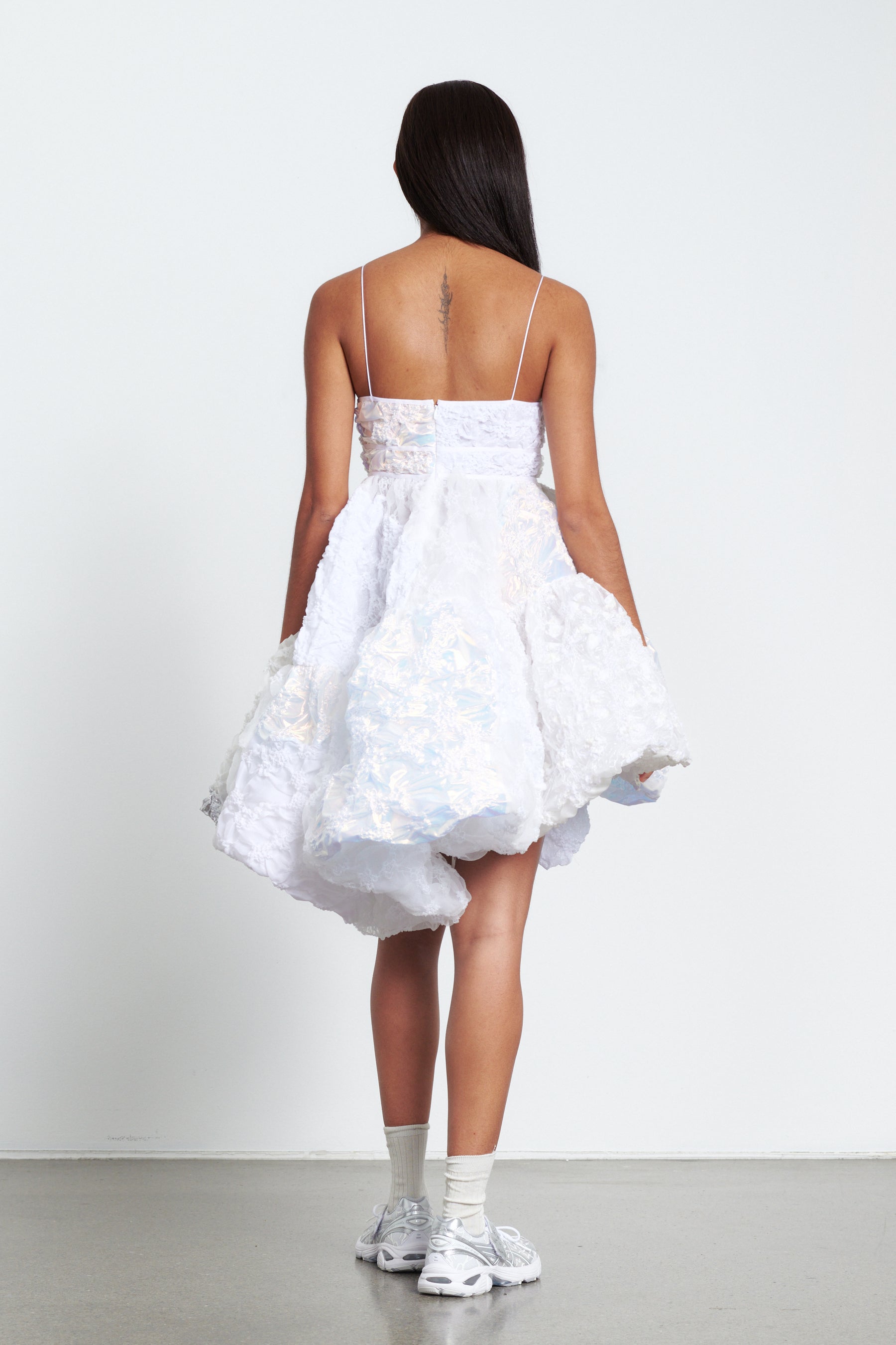 Reach out my hand white lace hot sale skater dress